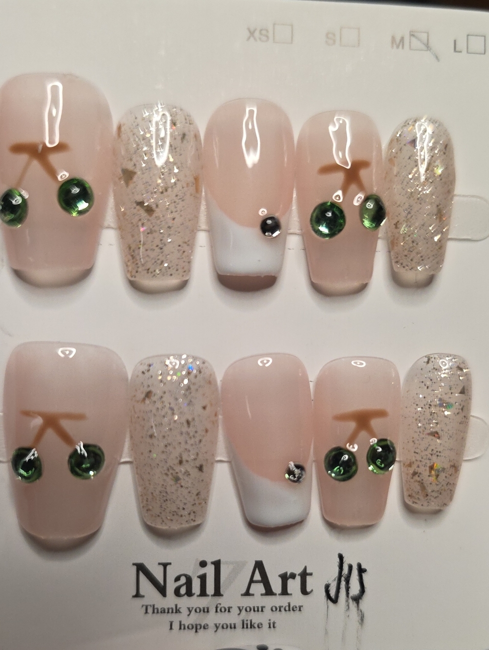 Nail art press-on nails Size Med